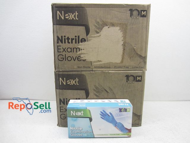 Lot 31-9207 - (20) Boxes of medium nitrile exam gloves, 2 cases