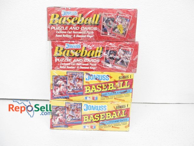 Lot 31-6402 - (4) Sealed Wax Boxes: 1990 &amp; 1991 Donruss Baseball Cards