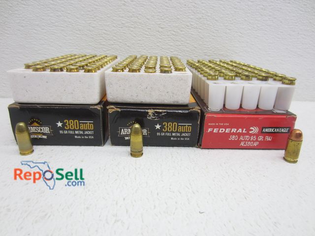 Lot 31-5073 - (147)rds 380 Auto: (100)rds 95gr Full Metal Jacket And (47)rds 95gr FMJ