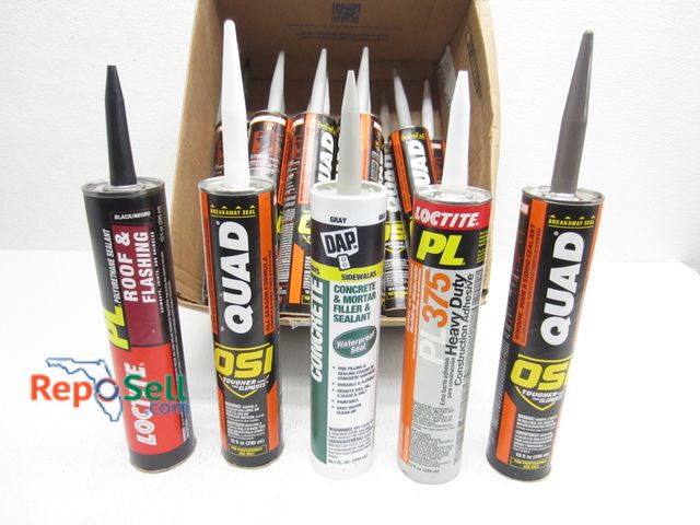 Lot 31-9127 - (18) Tubes Sealant: Quad All Season, Roof/Flashing, etc.