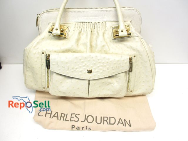 Lot 31-3026 - Charles Jourdan Ostrich Purse with Cover - No COA
