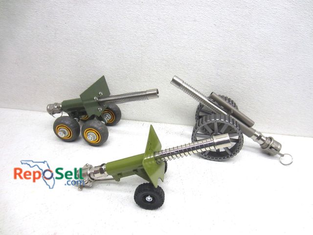 Lot 31-9427 - (3) Metal cannons for fireworks, longest is 13.5 in.
