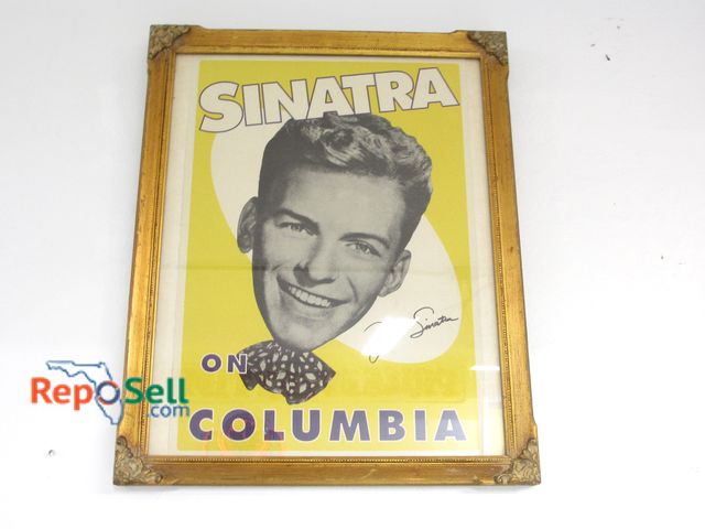 Lot 31-1177 - Frank Sinatra Framed Columbia Poster; 24" x 18"