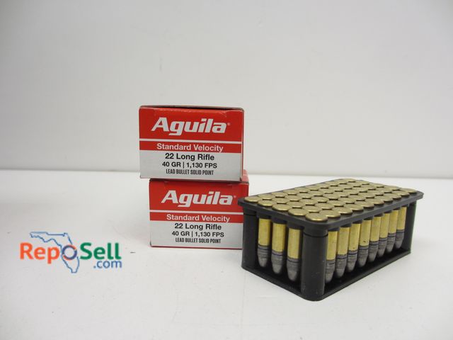 Lot 31-6368 - (100) Rnds Aguila .22LR 40gr Ammo