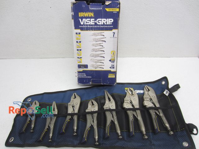 Lot 31-9406 - Irwin 7pc Vise Grip Locking Plier Set - New