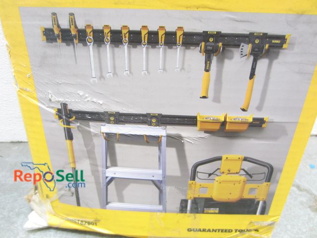 Lot 31-2138 - DeWalt 21pc Starter Kit - Includes Hooks, End Caps &amp; (2) Metal Rails #DWST82801 - Some Box Damag...