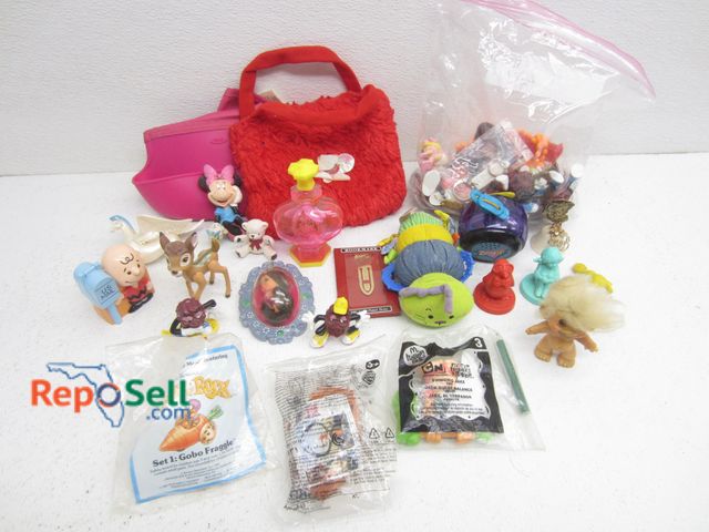 Lot 31-8425 - Lot Of Vintage Collectable Toys: California Raisins, Sealed Happy Mal Toys, Bambi etc