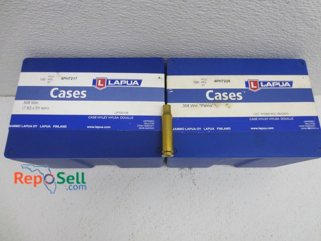 Lot 31-6208 - (100) Lapua .308 Win Brass