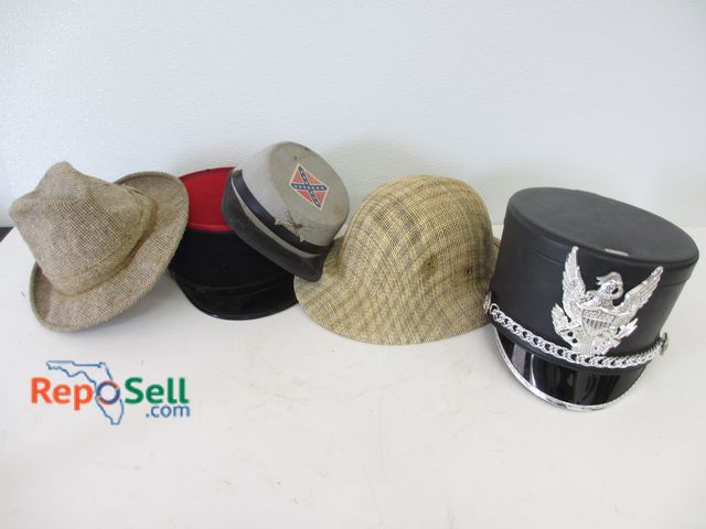 Lot 31-1243 - (5) Vintage Hats; Includes (1) McGregor; (1) Shako Master; (1) Cholet Etc. (2) Appear Military relat...