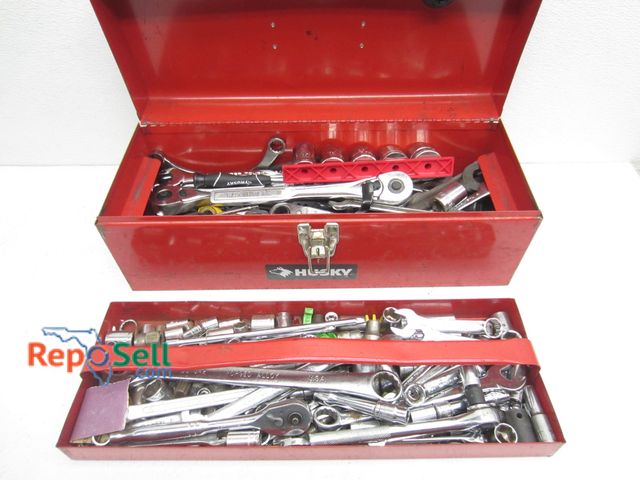 Lot 31-5236 - Small Toolbox with Hand Tools