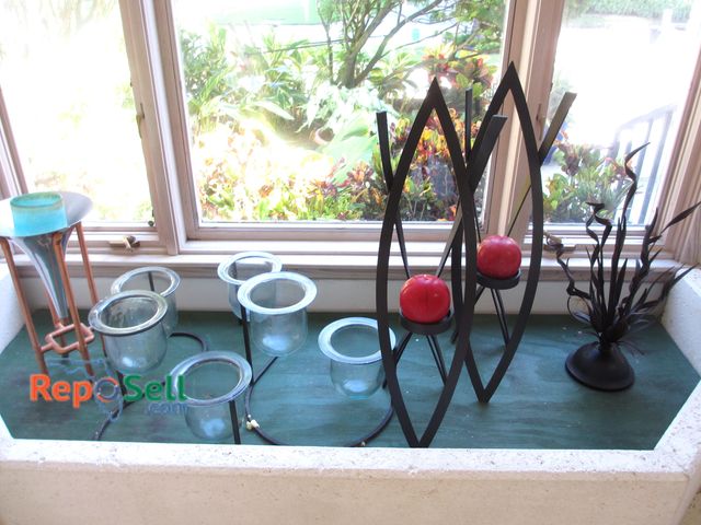 Lot 31-1396 - (6) Various Sized Holders For Candles Or Plants, Plastic And Metal, Tallest Is 36"