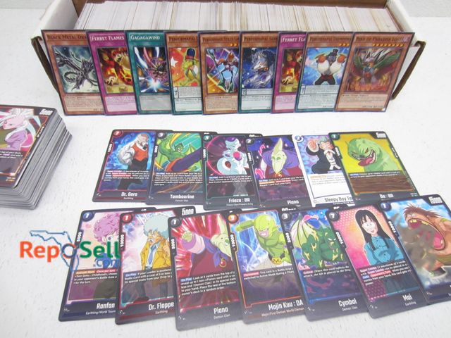 Lot 31-1069 - Almost Full Sleeve Yu-Gi-Oh Cards, Football Cards &amp; Stack of DragonBallZ Cards