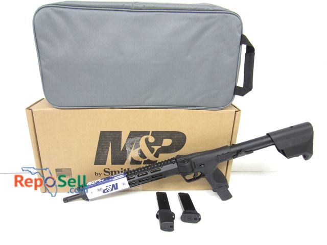Lot 31-1440 - New Smith &amp; Wesson FPC Folding 9mm Carbine 16.5" Threaded Barrel. Includes: (2) 23rd Magazines, ...