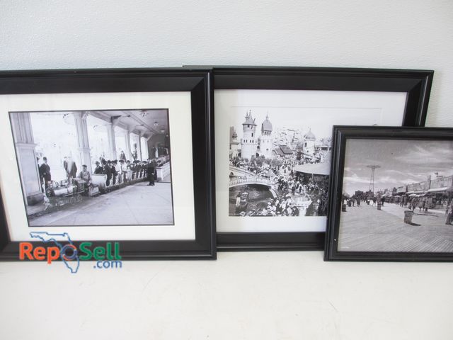 Lot 31-1278 - (3) Framed Coney Island Art