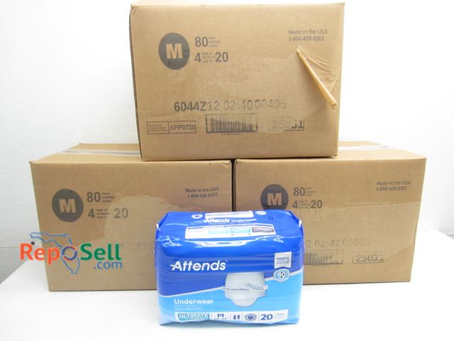 Lot 31-9477 - (240) Nighttime Underwear Size M - (3) Boxes