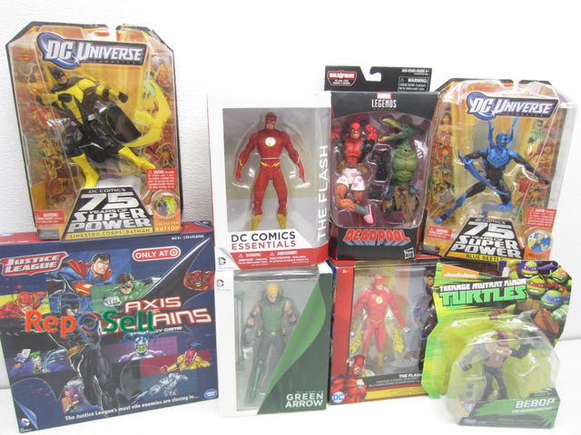 Lot 31-7238 - Lot of New/Sealed Action Figure Toys: DC, Marvel, Justice League, etc.