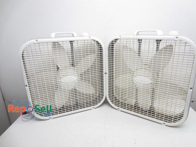 Lot 31-9234 - (2) Lasko Box Fans - Both Power On