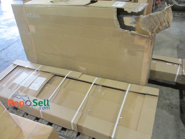 Lot 31-8343 - Pallet Lot: 24x40 Built-in Mirror, Cross Grain Shelf, etc.