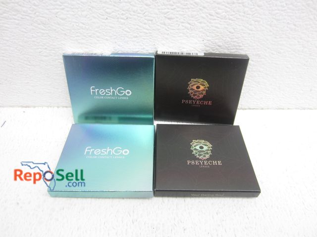 Lot 31-5491 - (50) Packs of Colored Halloween Contact Lenses - Brilliant Blue, Sterling Grey, etc.