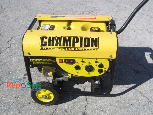 Lot 31-2116 - Champion 3000/3500 Watt Gas Generator - Has Compression