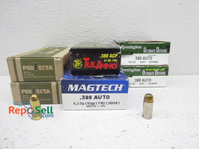 Lot 31-5306 - (250) Rnds .380 Auto Ammo - Various Brands/Grains