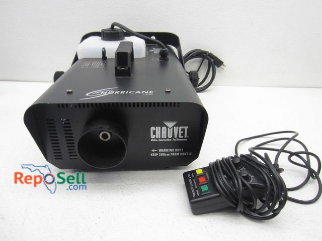 Lot 31-5401 - Chauvet Hurricane 1300 Fog/Smoke Machine P10 w/ Remote Controller, Powered On