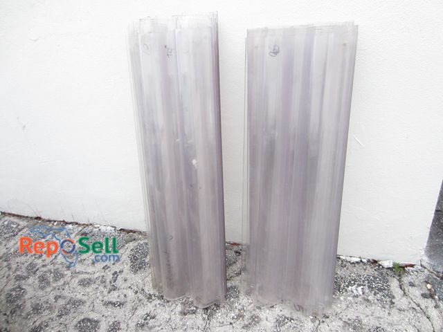 Lot 31-9265 - (23) Polycarbonate Storm Shutters Variety of Sizes 43" to 47" - (9) are 43"