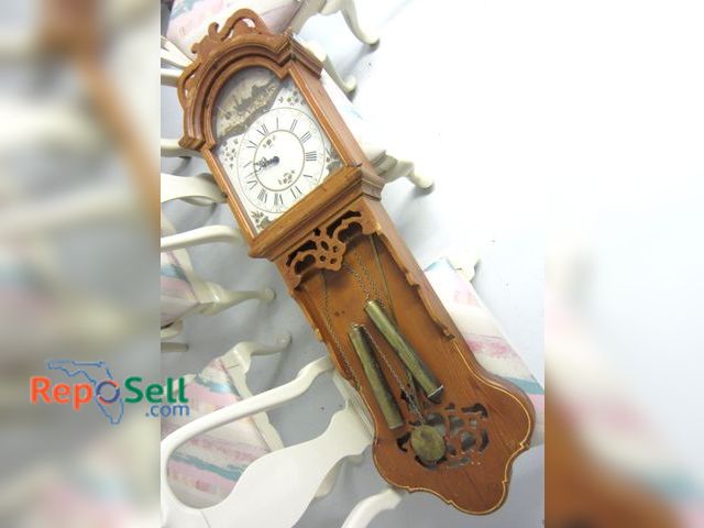 Lot 31-2570 - Wall Hanging Clock Made in Spain 52" Long