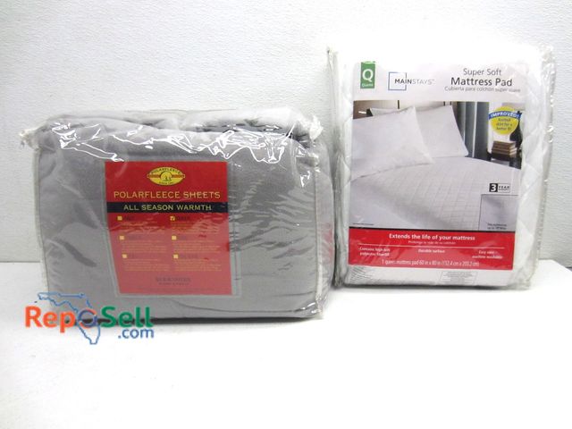 Lot 31-6149 - New Queen Polar Fleece Sheets And Queen Mattress Pad
