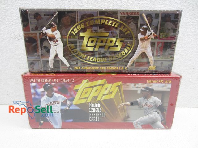 Lot 31-5229 - (2) Topps NIB Factory Sealed Complete Baseball Card Sets: 1996 &amp; 97