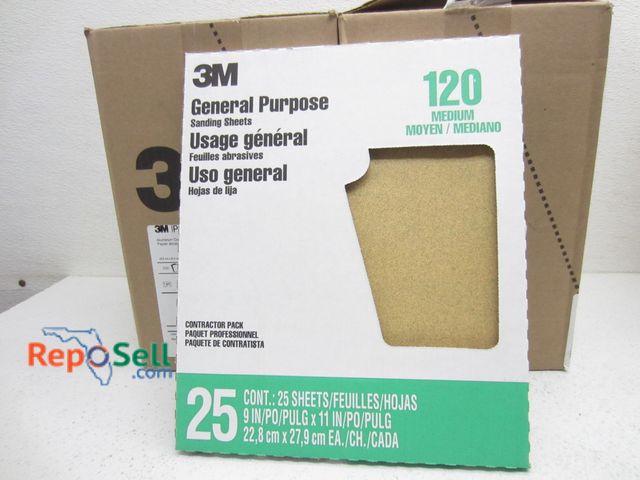 Lot 31-9465 - (2) Boxes 3M Sand Paper (500) Sheets120 Grit