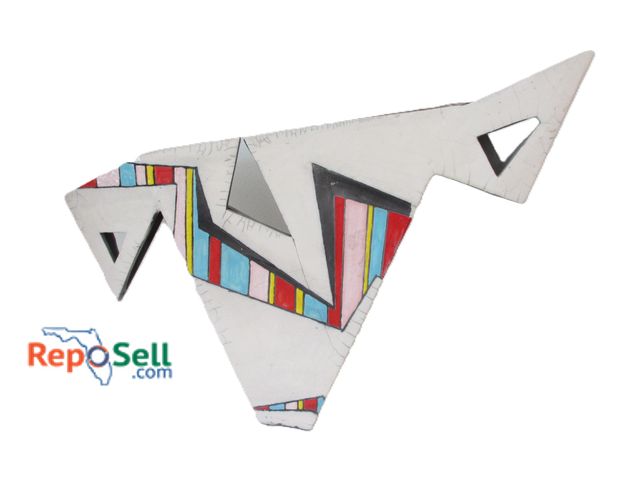 Lot 31-1109 - American Indian Abstract Clay Decor 21" H, Has been Repaired