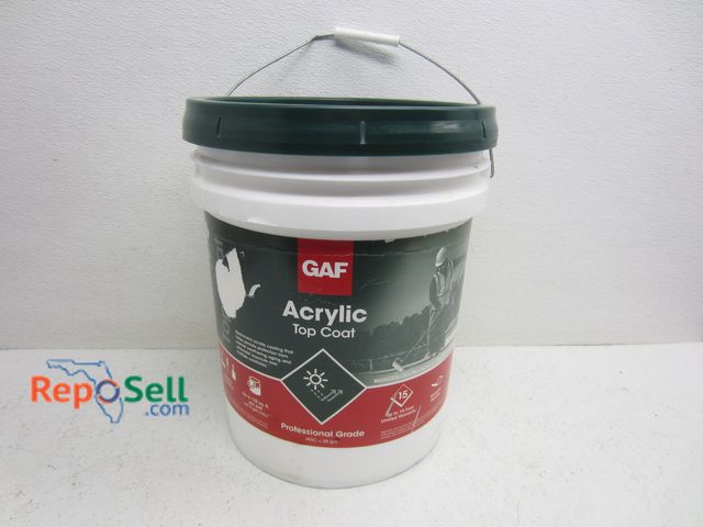 Lot 31-3453 - 5 Gallon GAF Acrylic Top Coat Mobil Home Roof Sealer