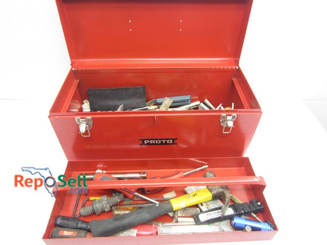 Lot 31-1265 - Proto Red Tool Box with Tools