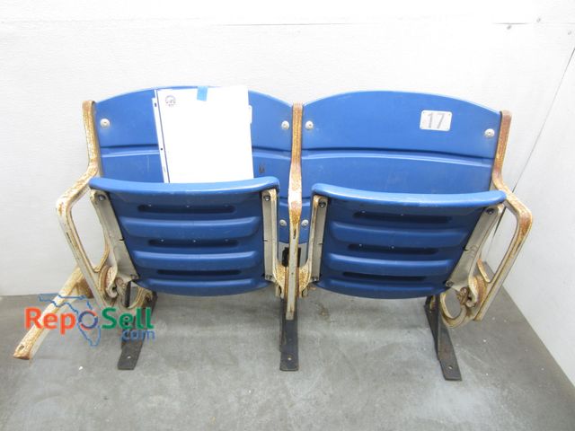 Lot 31-5220 - Shea Stadium Seats: Blue, #16 &amp; 17 w/ Paperwork