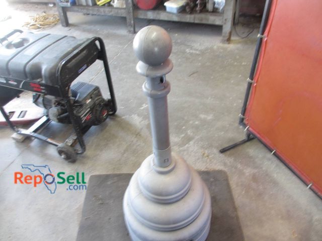 Lot 31-1309 - Cigarette Butt Station Featuring A Sturdy Cylindrical Design With A Wide Base And A Round Top. Const...