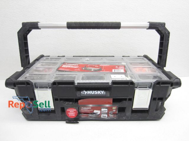 Lot 31-9070 - Husky Hardware Organizer Toolbox Full of Hardware/Fasteners, Etc.
