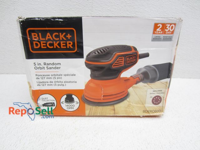 Lot 31-6159 - Black &amp; Decker 5" Random Orbit Sander #BDER0600