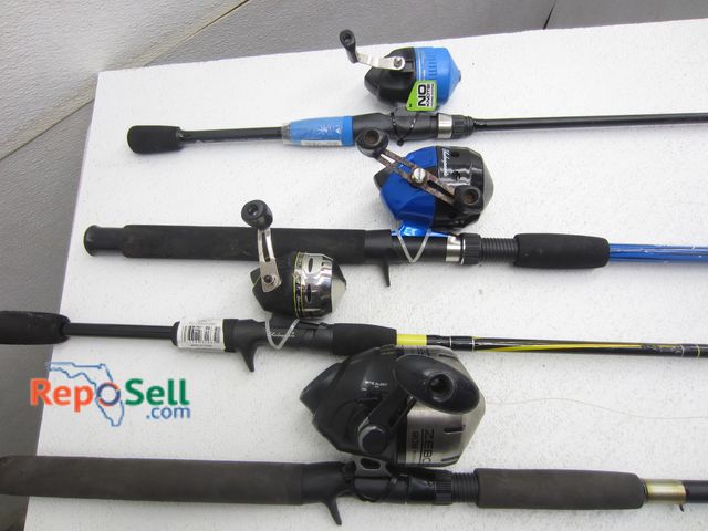 Lot 31-4231 - (4) Rods &amp; Reels: Shakespeare, South Bend, etc.