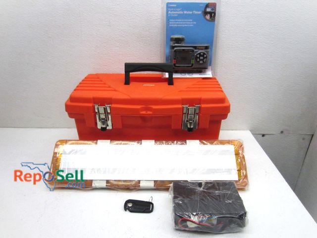 Lot 31-5032 - NOS Light Bar With Battery, Homer Tool Box, New Auto Water Timer And Scarab Seat Belt Cutter