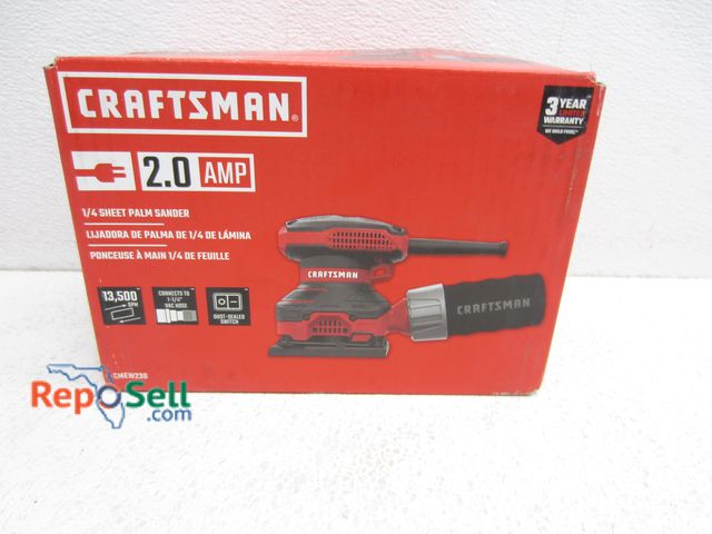 Lot 31-5137 - New Craftsman 2amp 1/4 Sheet Palm Sander #CMEW230