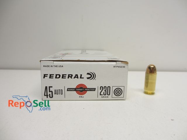 Lot 31-9452 - (50) Rnds Federal 45 Auto 230gr Ammo
