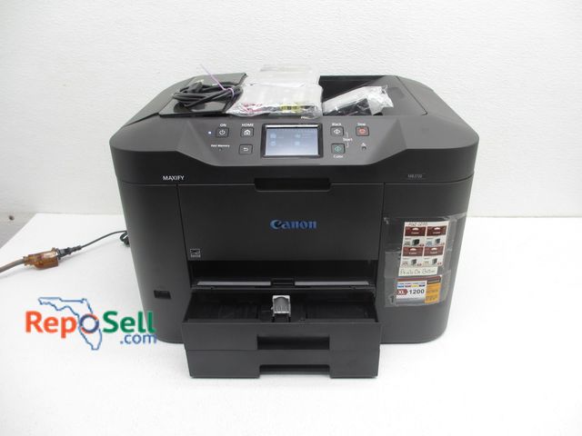 Lot 31-9400 - Cannon 2 Drawer Printer, Multifunction Color With Extra Ink, Cables In Bag - Power On, Prints