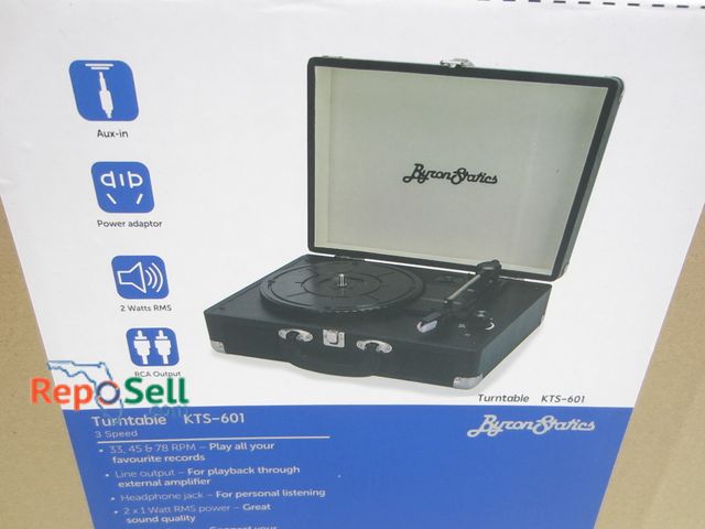 Lot 31-2139 - Byron Statics Turntable #KTS-601 - Appears New, Power On