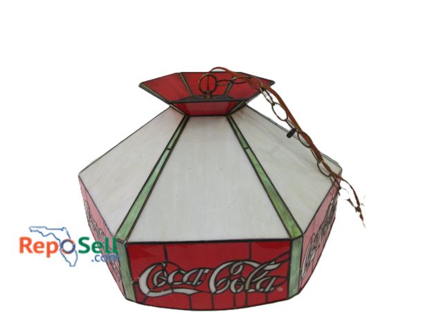 Lot 31-1086 - Vintage Plastic Coca-Cola Chandelier; 17"d