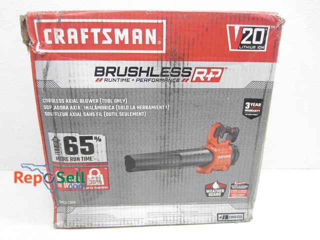 Lot 31-3165 - Craftsman 20V Cordless Axial Blower - TOOL ONLY #CMCBL730B