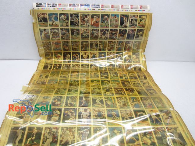 Lot 31-3170 - Uncut Sheet of Vintage Baseball Cards