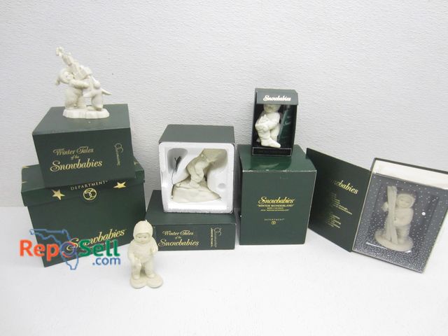 Lot 31-6381 - (7) Dept 56 Snow Babies with Boxes