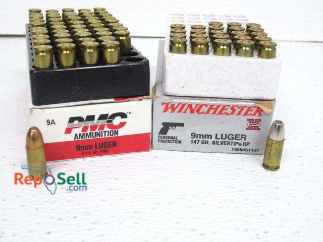 Lot 31-1467 - 73rd of 9mm FMJ and Hollow Point