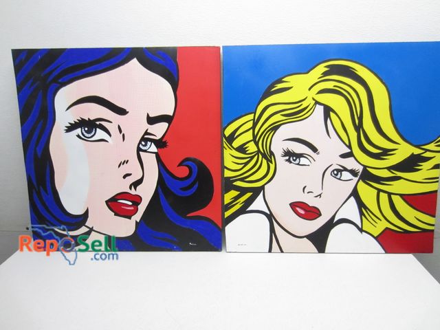 Lot 31-9521 - (2) Roy Lichtenstein Homages by Garner 24" x 24